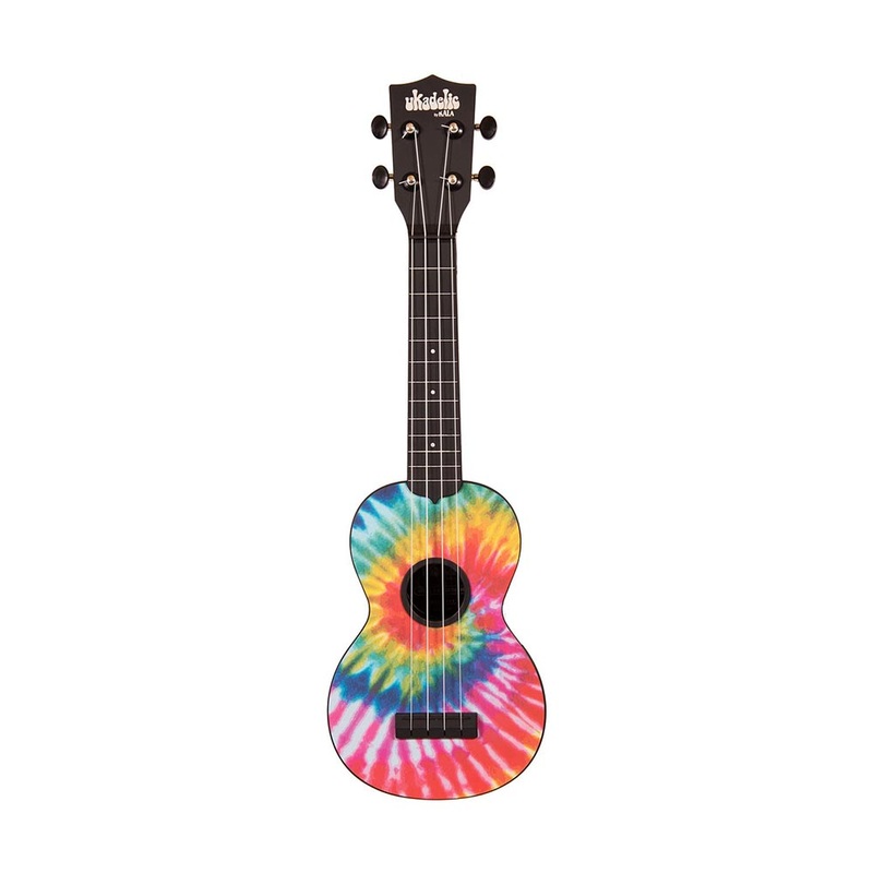 Kala Composite/Ukadelic Tiedye Color Soprano Ukulele