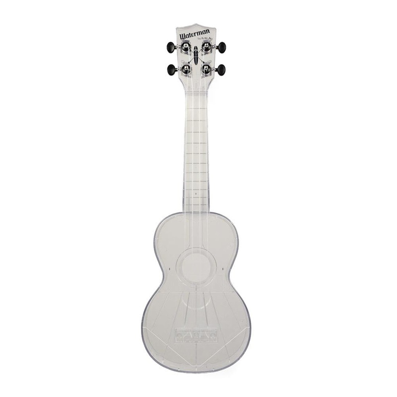 Kala Waterman Soprano Ukulele - All Transparent