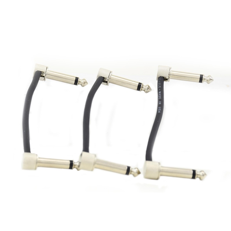 Lava Cable 3 Pack 3" Tightrope Patch Cable, Black
