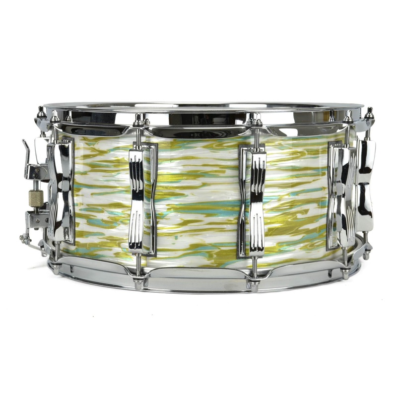 Ludwig 6.5x14" Legacy Classic Custom Snare - 10-Lug - Blue Olive Oyster