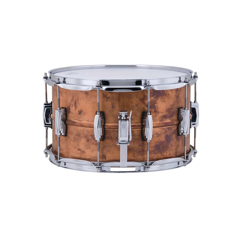 Ludwig 8x14" Copper Phonic Snare Drum Raw Patina Finish