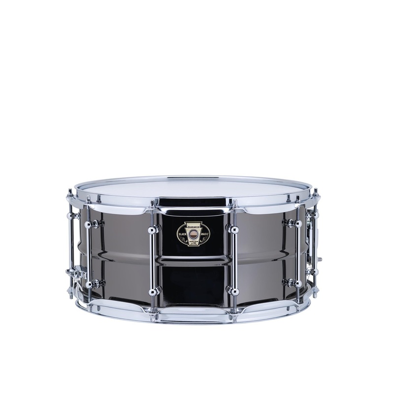 Ludwig 6.5x14" Black Magic Snare With Chrome 2.3mm Hoops & Tube Lugs