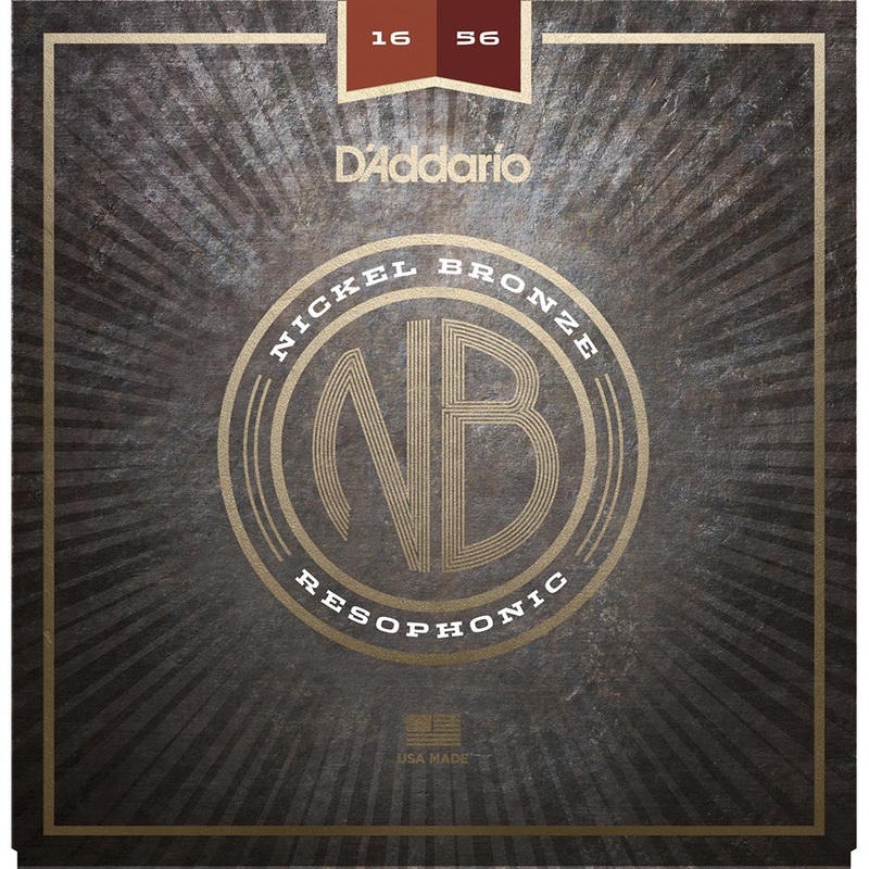 D'Addario 16-56 Nickel Bronze Acoustic Set - Resophonic