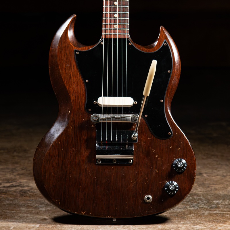 1968 Gibson Melody Maker Electric Guitar, Walnut w/ HSC - Used