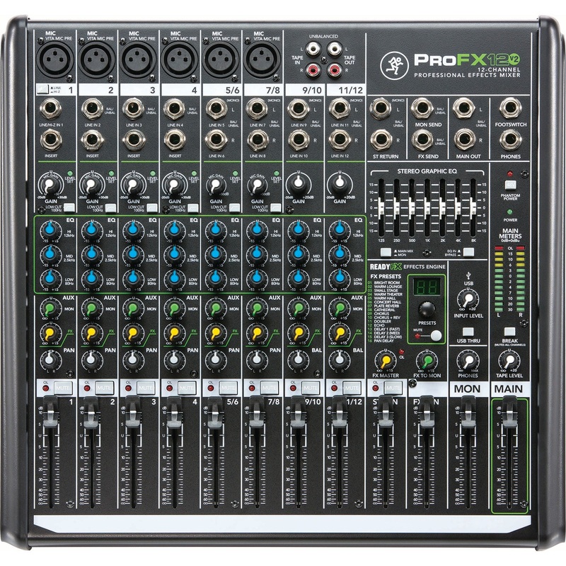 Mackie 12-Channel Mixer With USB And FX