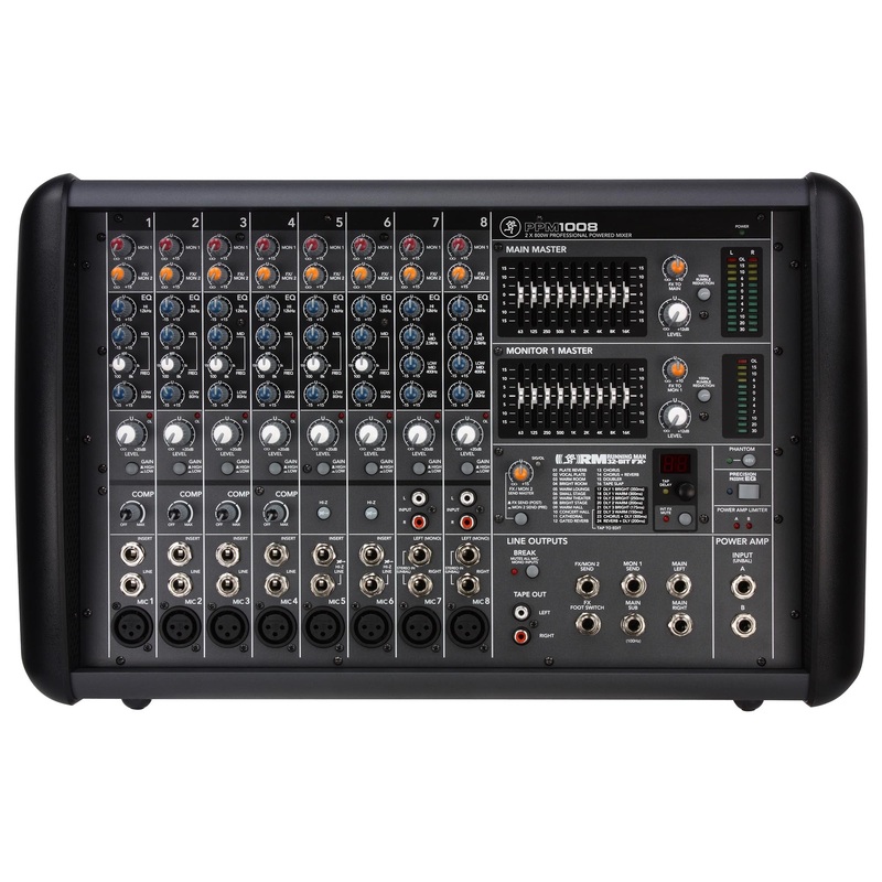 Mackie PPM1008 8-Channel 1600W Powered Mixer With FX
