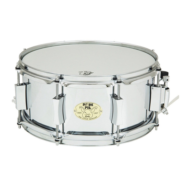 Pork Pie 6x14" Little Squealer Steel Shell In Chrome - Chrome Hardware