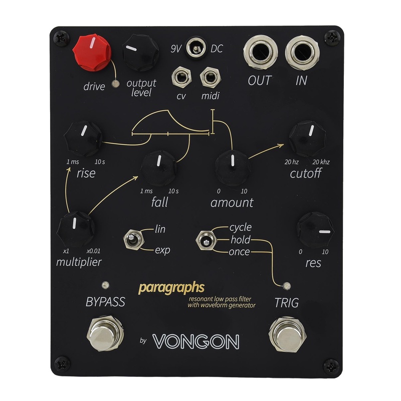 Vongon Paragraphs Resonant Low Pass Filter Effect Pedal w/ Waveform Generator