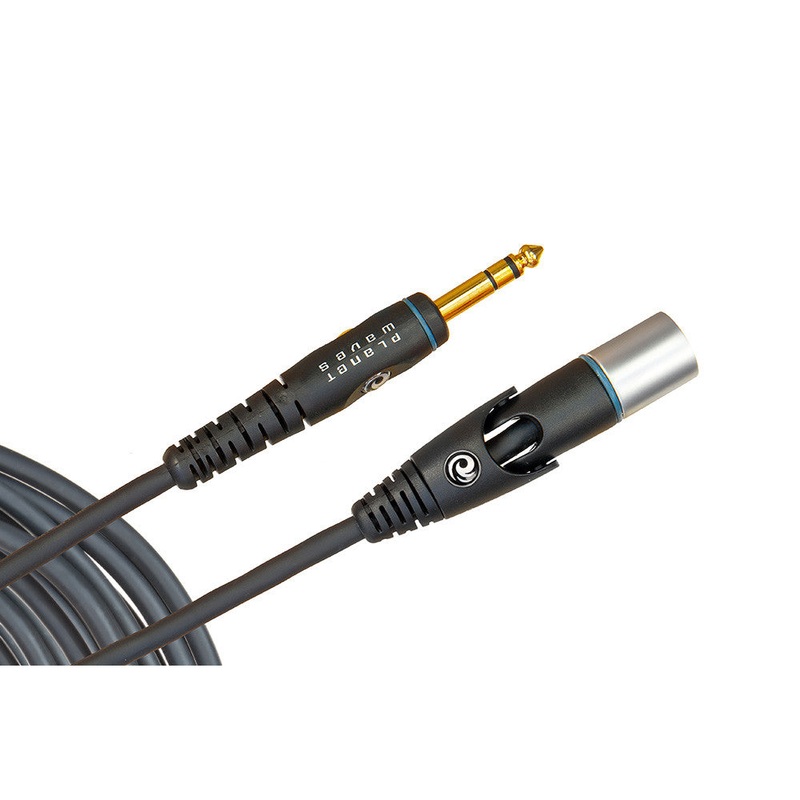 D'Addario 10' XLR Male To 1/4 Inch Custom Series Microphone Cable