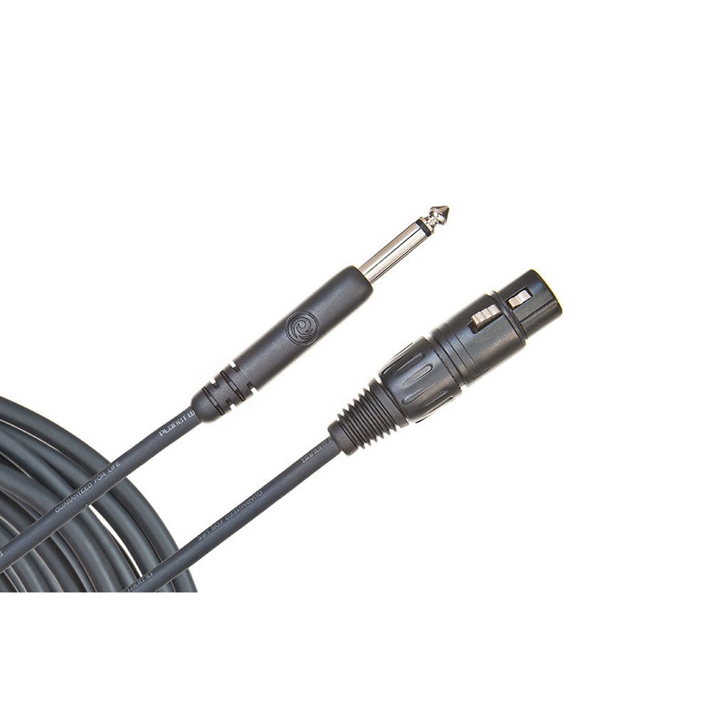 D'Addario 25' XLR-To-1/4 - Classic Series Unbalanced Microphone Cable