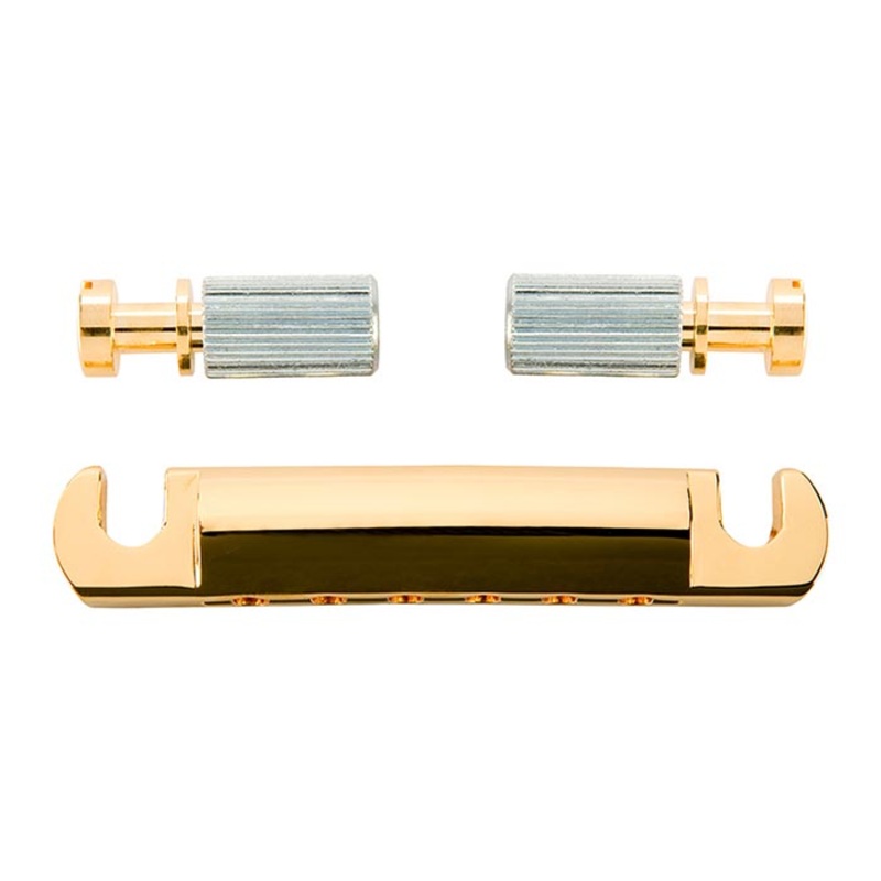 Gibson Stop Bar Gold With Studs And Inserts