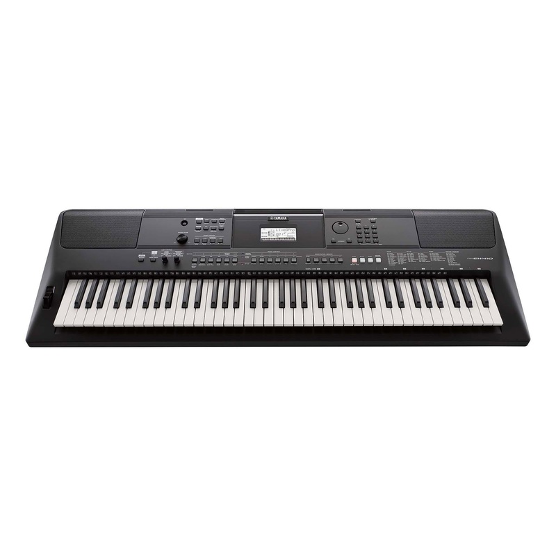 Yamaha PSR-EW410 76 Key High Level Portable Keyboard With PA300 AC Power Adapter