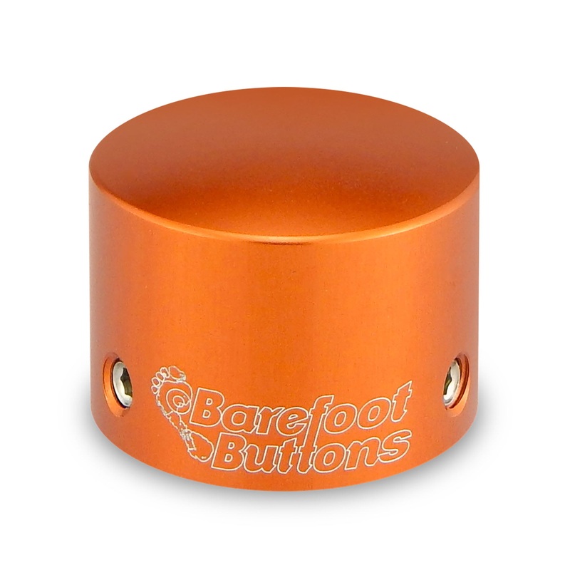 Barefoot Buttons V1 Tallboy Button, Orange