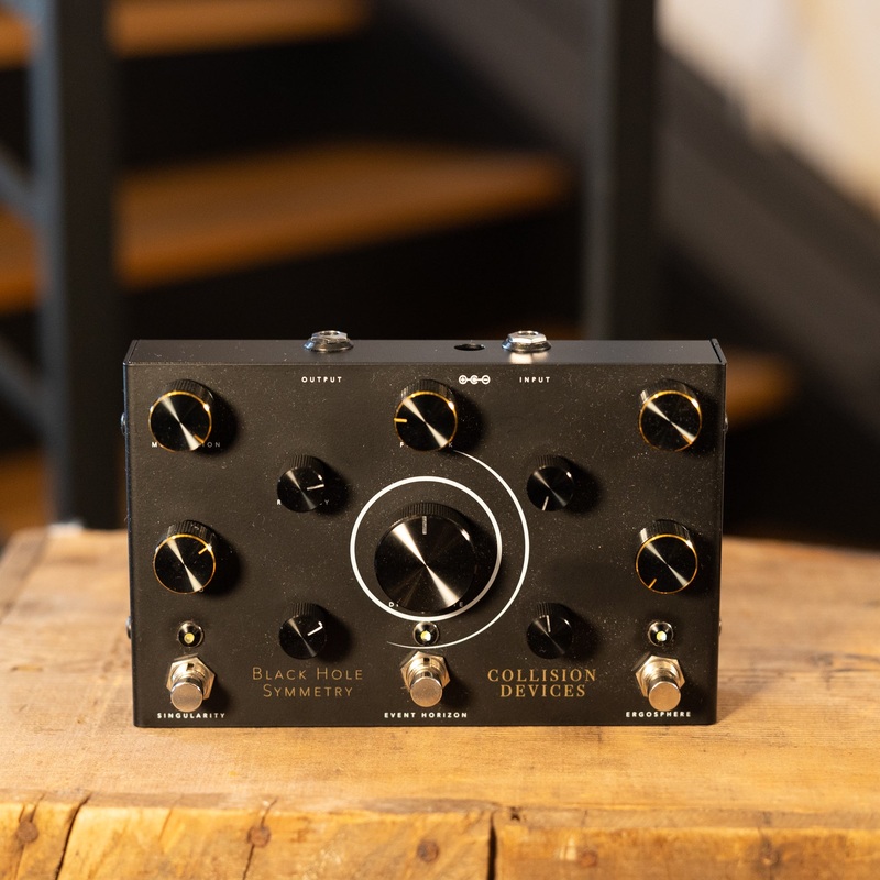 Collision Devices Black Hole Symmetry Delay Reverb Fuzz Effect Pedal With Box - Used