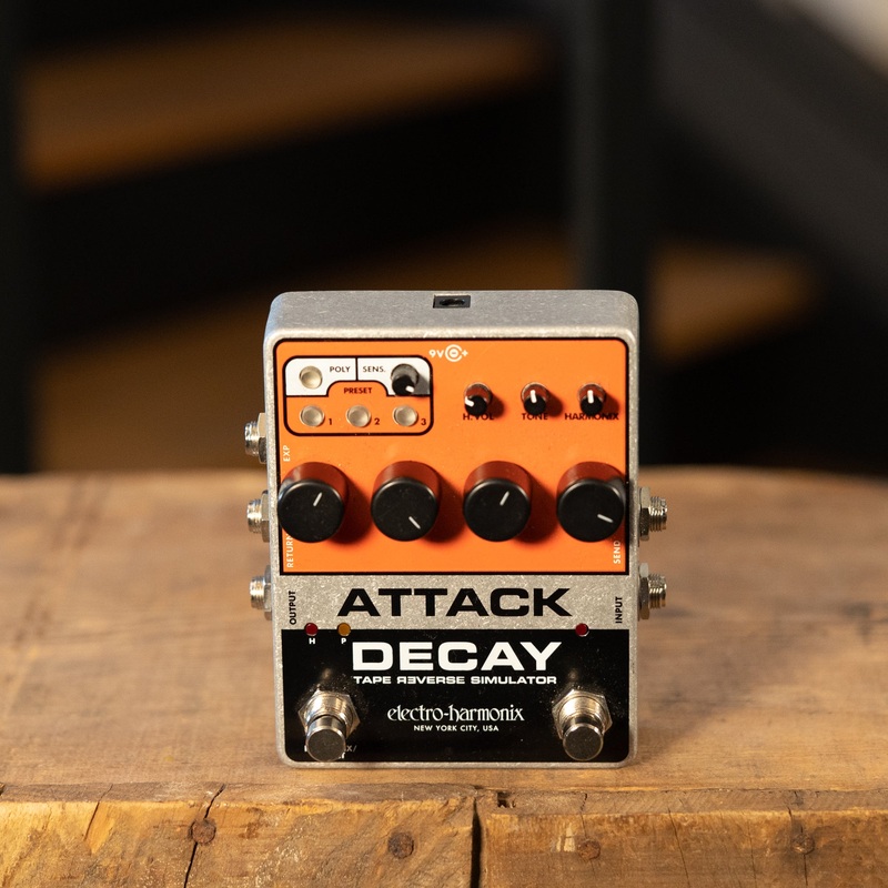Electro Harmonix Attack Decay Tape Reverse Simulator Effect Pedal With Box - Used