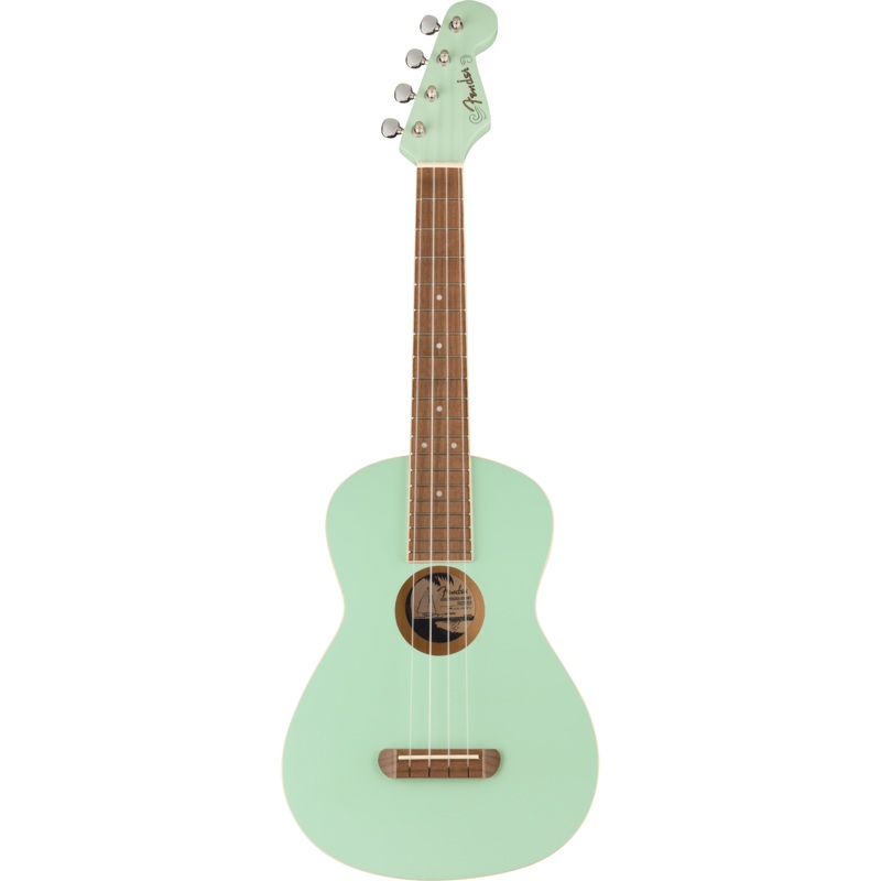 Fender Avalon Tenor Ukulele, Walnut, Surf Green