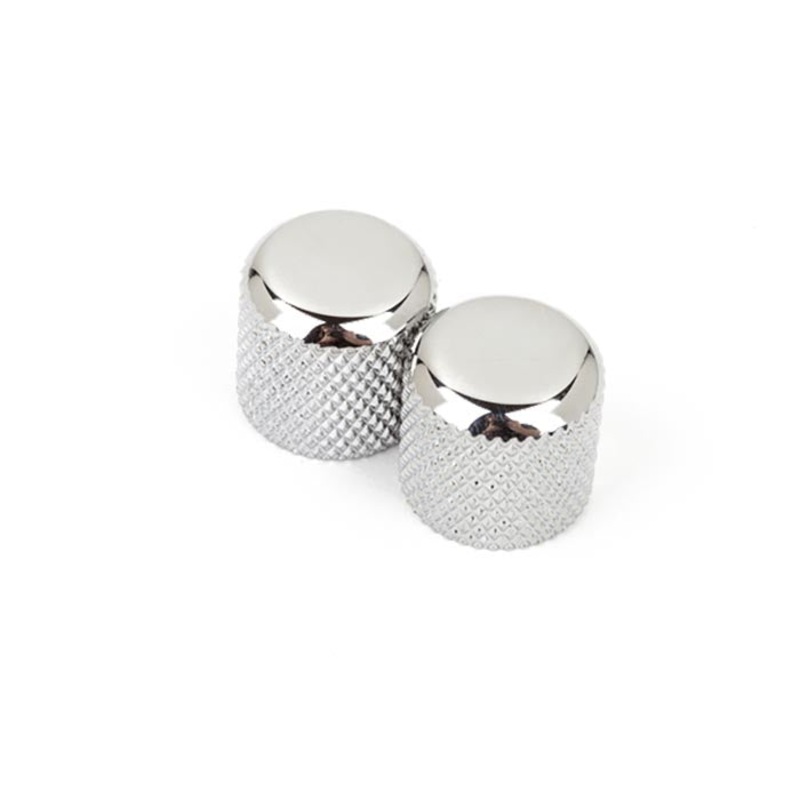 Fender Telecaster/Precision Bass Dome Knobs, Chrome (2)