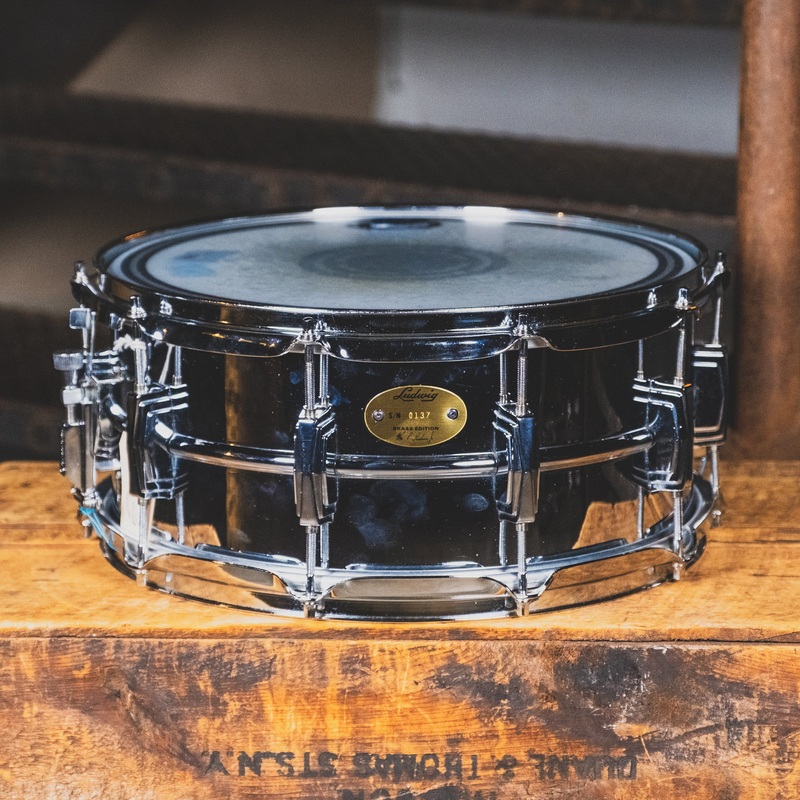 2004 Ludwig Chrome Over Brass 14x6.5 Supraphonic Snare Drum - Used