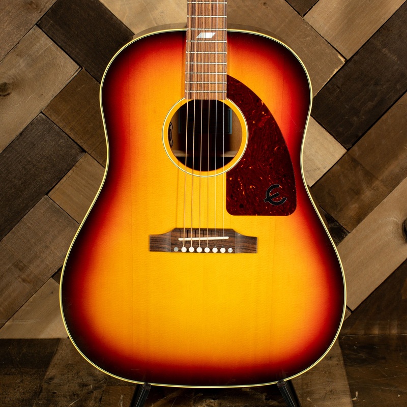 Epiphone 2020 USA Texan Acoustic Guitar, Vintage Sunburst With OHC - Used