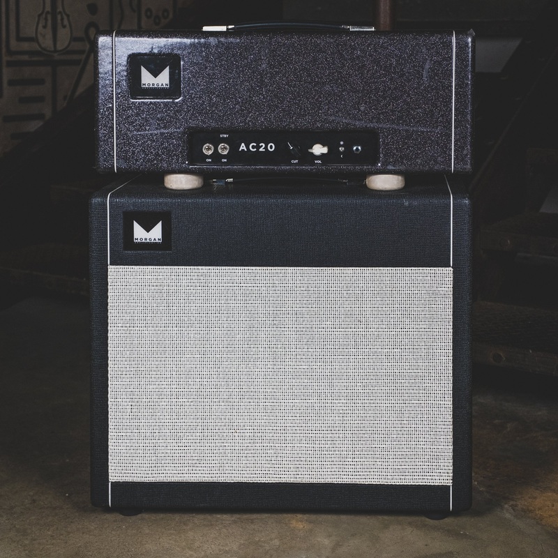 Morgan 2011 AC20 Amplifier Head And Cabinet, Galaxy Sparkle - Used