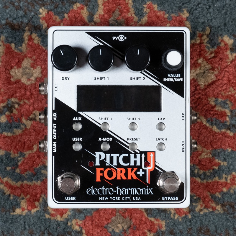Electro Harmonix Pitch Fork Plus Polyphonic Pitch Shifter Effect Pedal w/ Box/PSU - Used