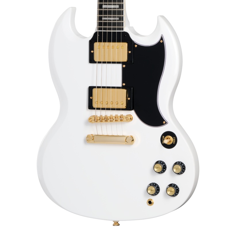 Epiphone SG Custom Electric Guitar, Alpine White w/ Premium Gig Bag