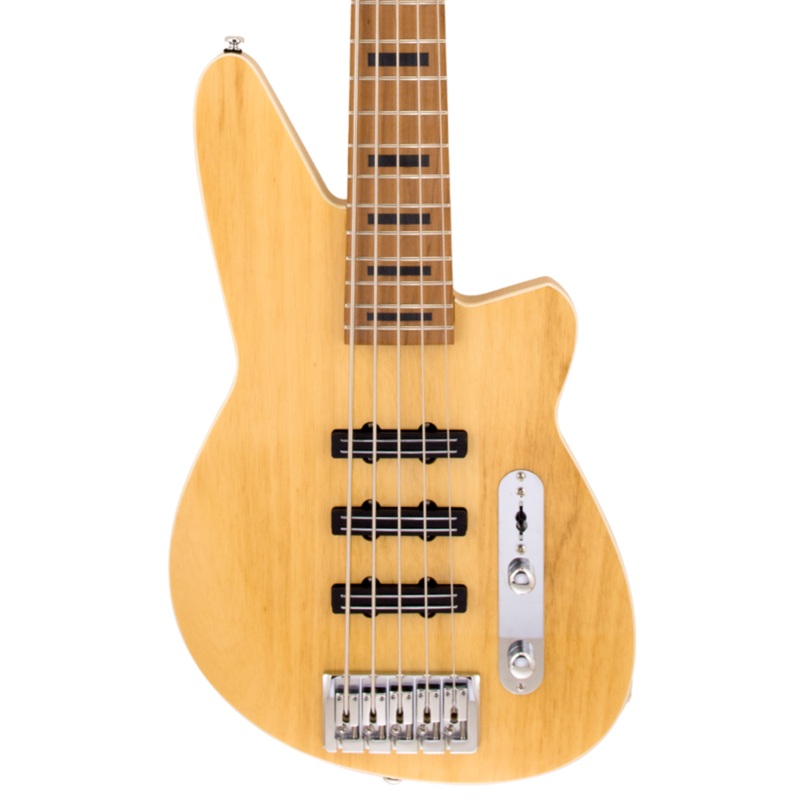 Reverend Triad 5 Bass Guitar, Roasted Maple Fingerboard, Natural