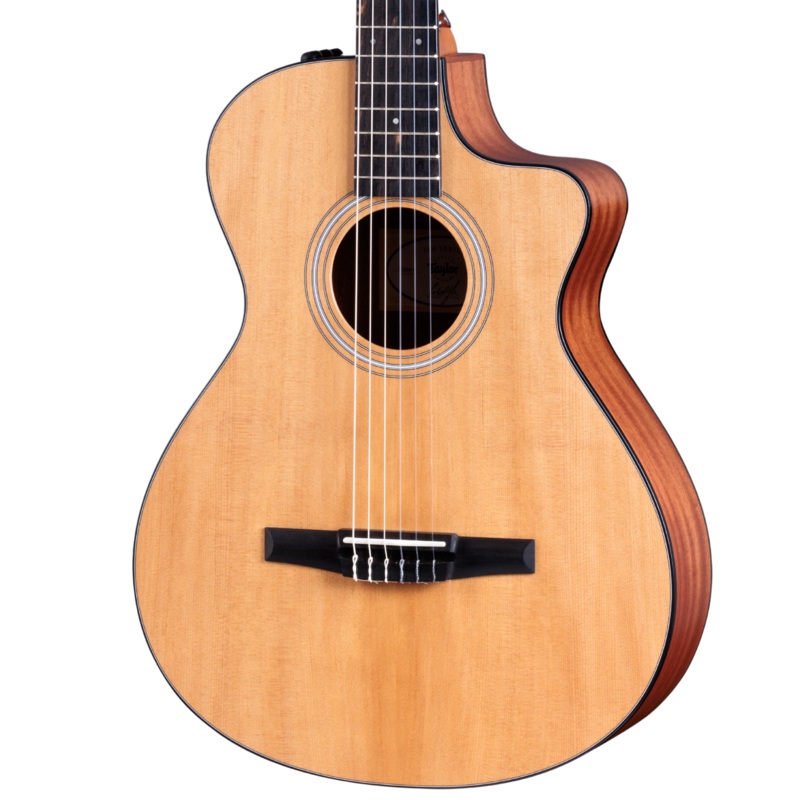 Taylor 112ce-N Nylon-String Grand Concert Acoustic-Electric Guitar, Torrefied Spruce/Sapele, Natural
