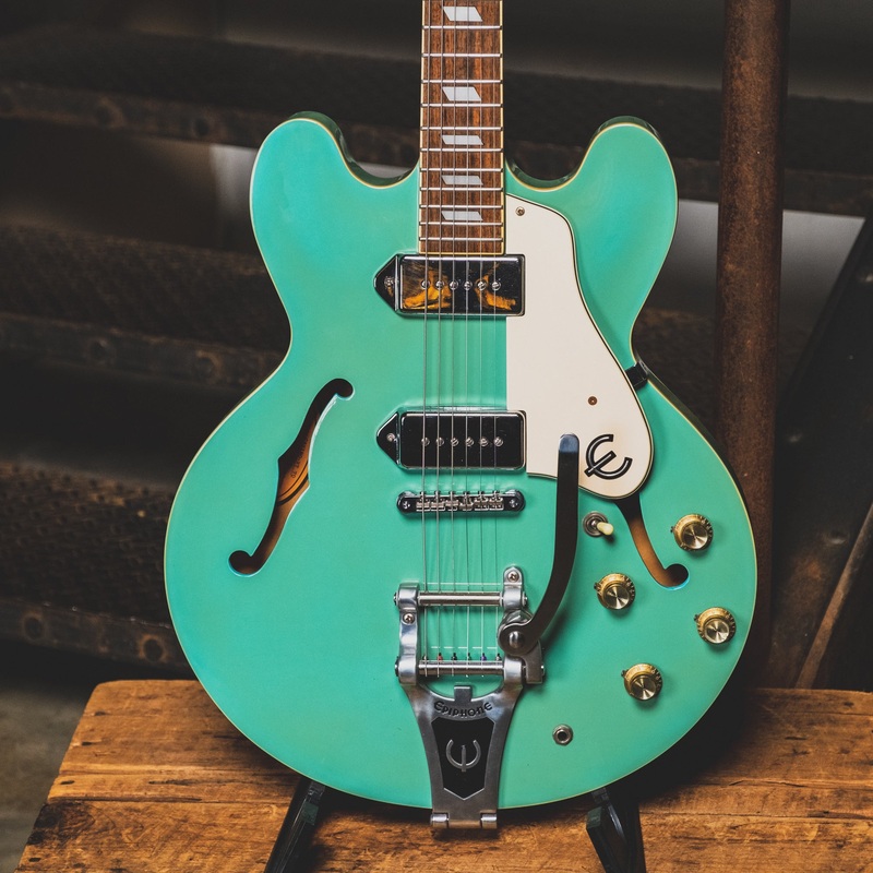 1997 Epiphone Casino VT-TQ Electric Guitar, Turquoise w/OHSC - Used