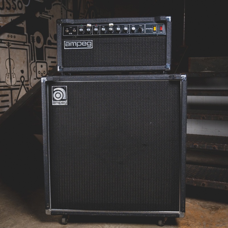 Ampeg 1985 V3 Amplifier Head And Cabinet - Used