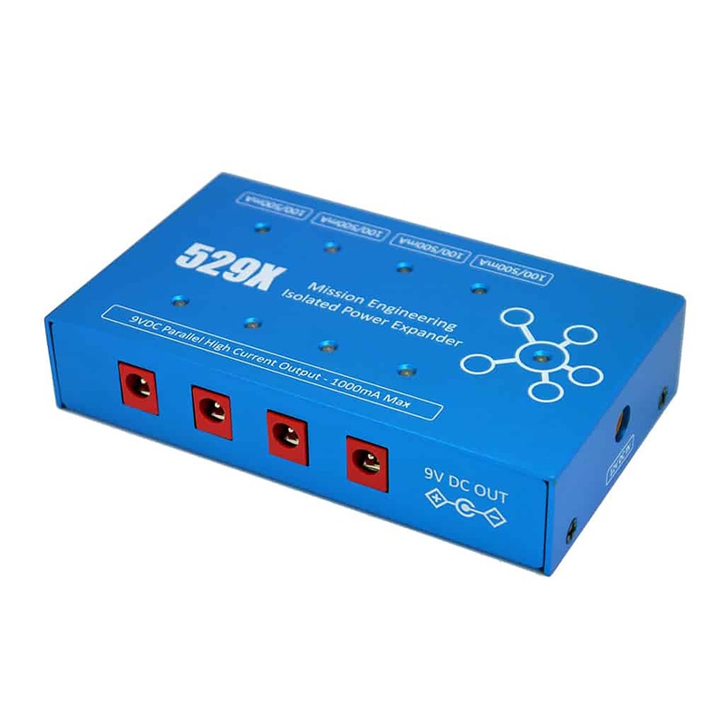 Mission Engineering 529X 8 Output Isolated Pedal Power Supply With High Current 1000MA Parallel Output