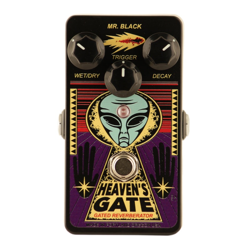Mr. Black Heaven's Gate Gated Reverberator Effect Pedal