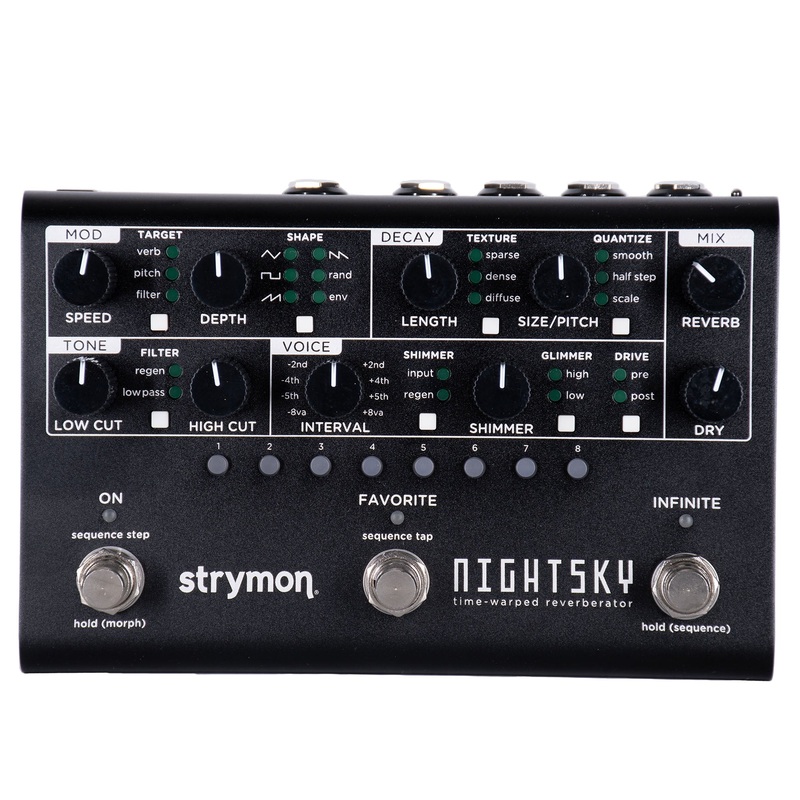 Strymon Midnight Edition Nightsky Time Warped Reverberator Effect Pedal