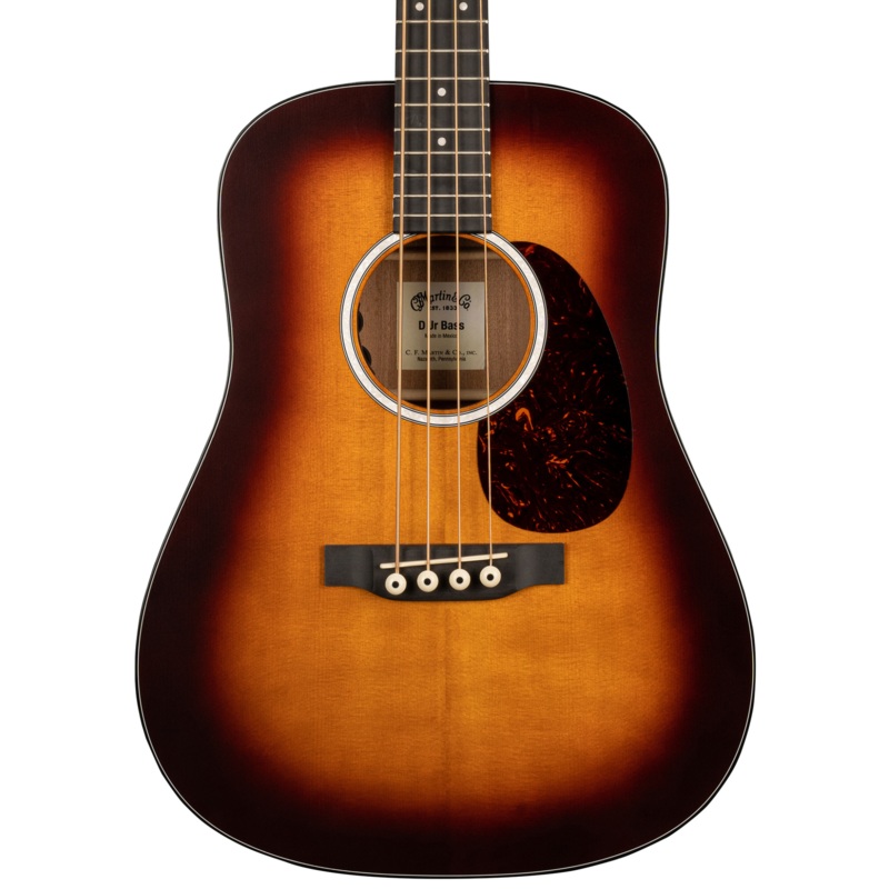 Martin DJR-10E  Dreadnought Junior Series Acoustic Bass Guitar, Burst Finish