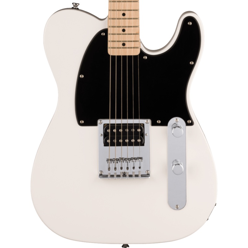 Squier Sonic Esquire H, Maple Fingerboard, Black Pickguard, Arctic White Electric Guitar