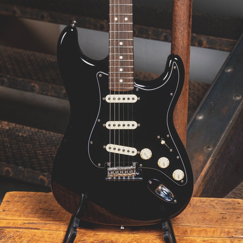 2021 Fender Mod Shop Stratocaster American Pro II Style Mahogany Neck Black Electric Guitar, OHSC - Used