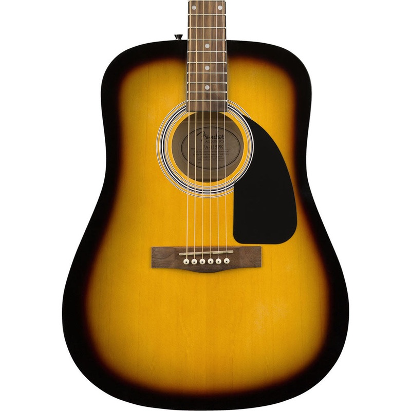 Fender FA-115 Dreadnought Pack, Sunburst, Walnut Fingerboard, Acoustic Guitar