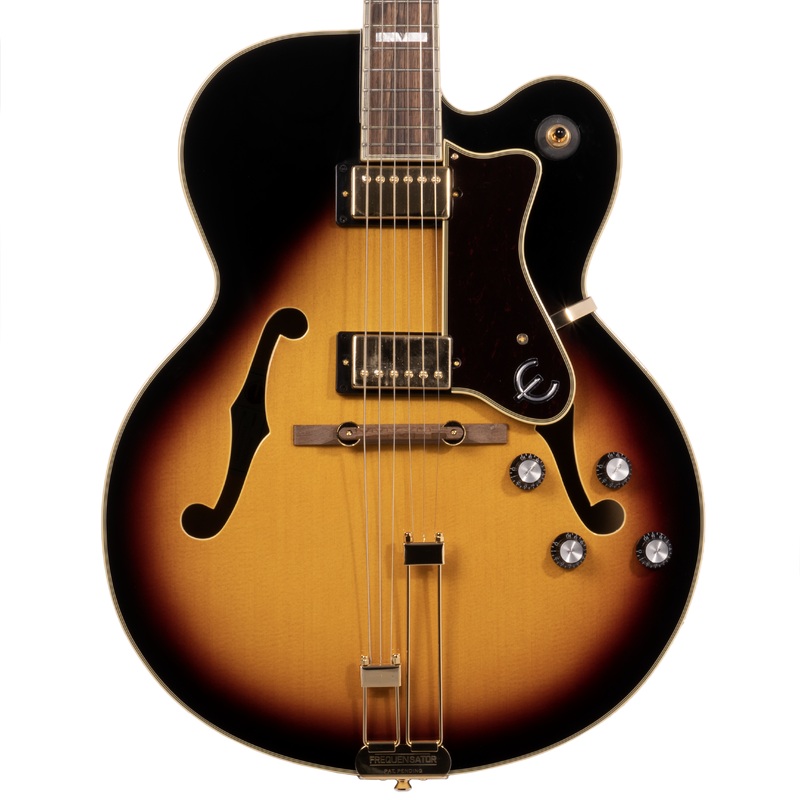 Epiphone Broadway Electric Guitar, Vintage Sunburst w/ Premium Gig Bag