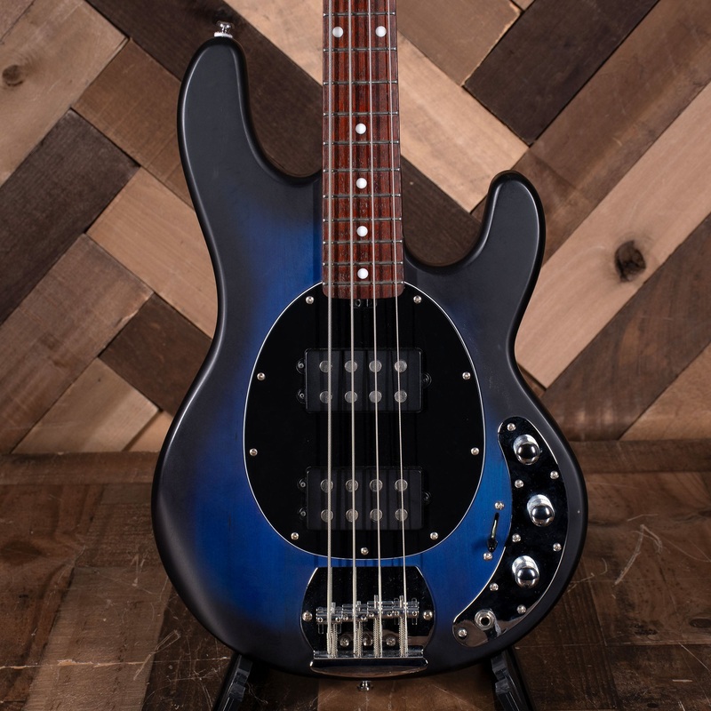 Music Man Sub Series Bass Guitar HH. Pacific Blue Burst With Bag - Used