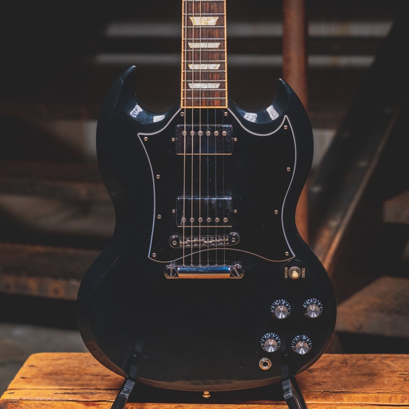 2019 Gibson SG Standard Electric Guitar, Ebony w/Soft Case - Used