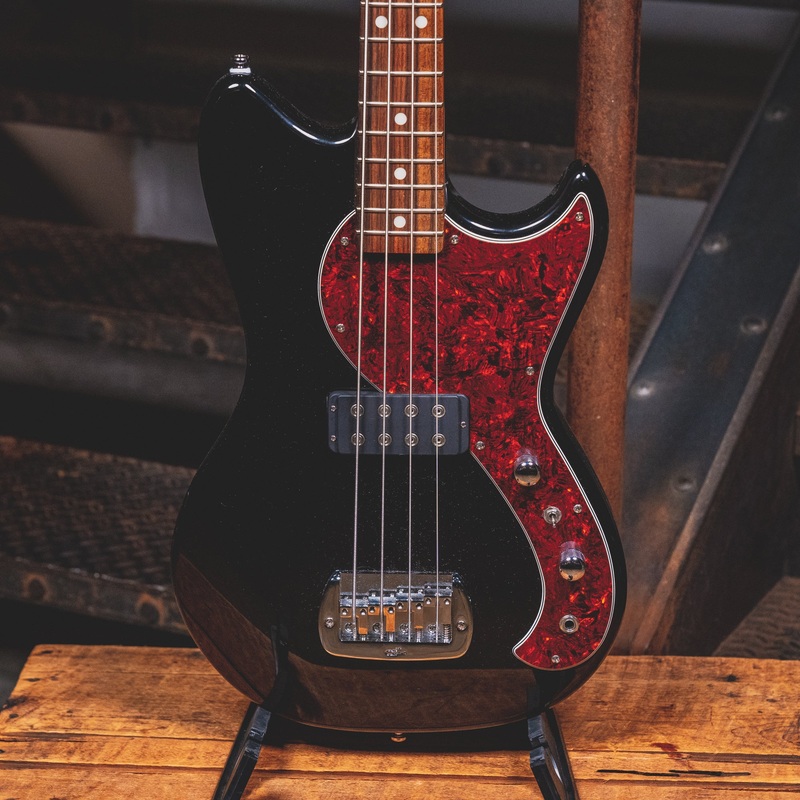 2022 G&L Tribute Series Fallout Electric Bass Guitar Jet Black W/ OGB - Used
