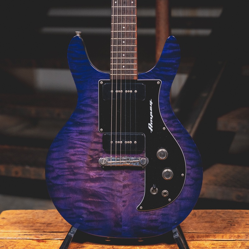 Ampeg Amg-1 Electric Guitar, Purple w/HSC - Used