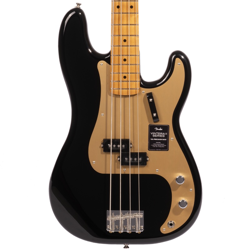 Fender Vintera II 50s Precision Bass, Maple Fingerboard, Black