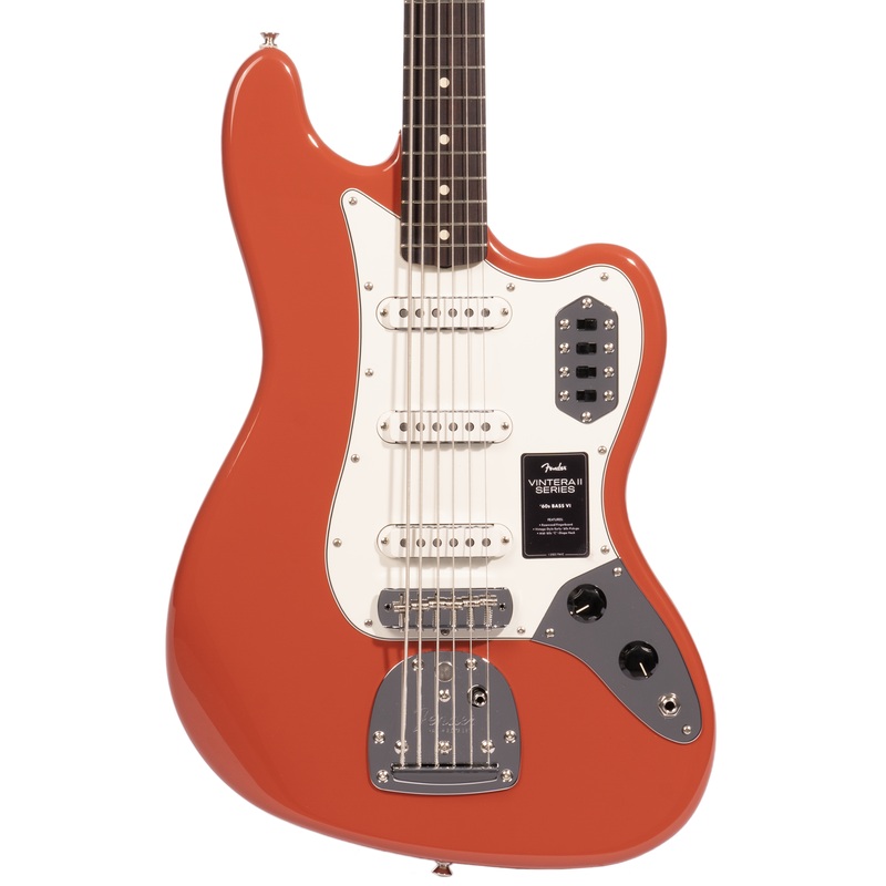 Fender Vintera II 60s Bass VI, Rosewood Fingerboard, Fiesta Red
