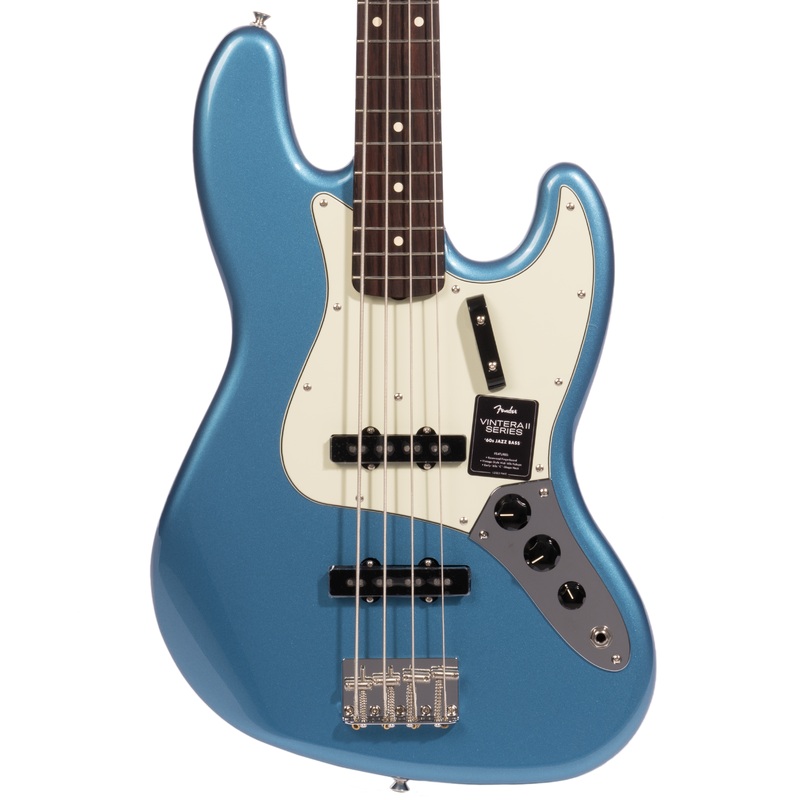 Fender Vintera II 60s Jazz Bass Guitar, Rosewood Fingerboard, Lake Placid Blue