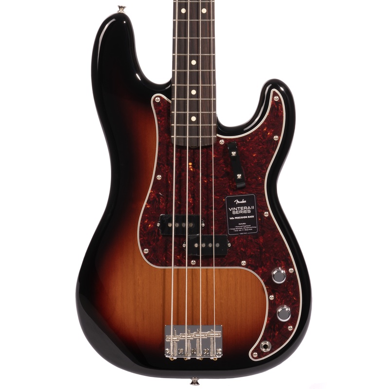 Fender Vintera II 60s Precision Bass Guitar, Rosewood Fingerboard, 3-color Sunburst