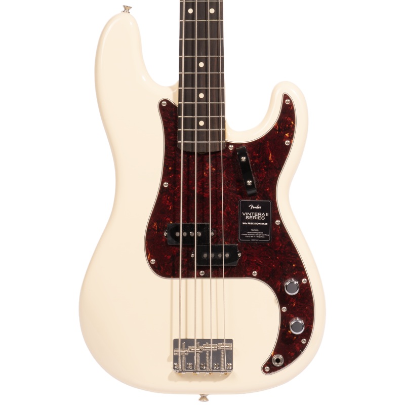 Fender Vintera II 60s Precision Bass Guitar, Rosewood Fingerboard, Olympic White