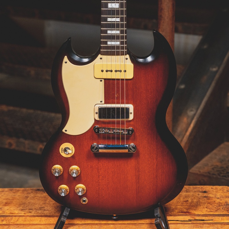 2012 Gibson SG 70's Tribute Lefty Electric Guitar, Tobacco Sunburst w/ Gig Bag - Used