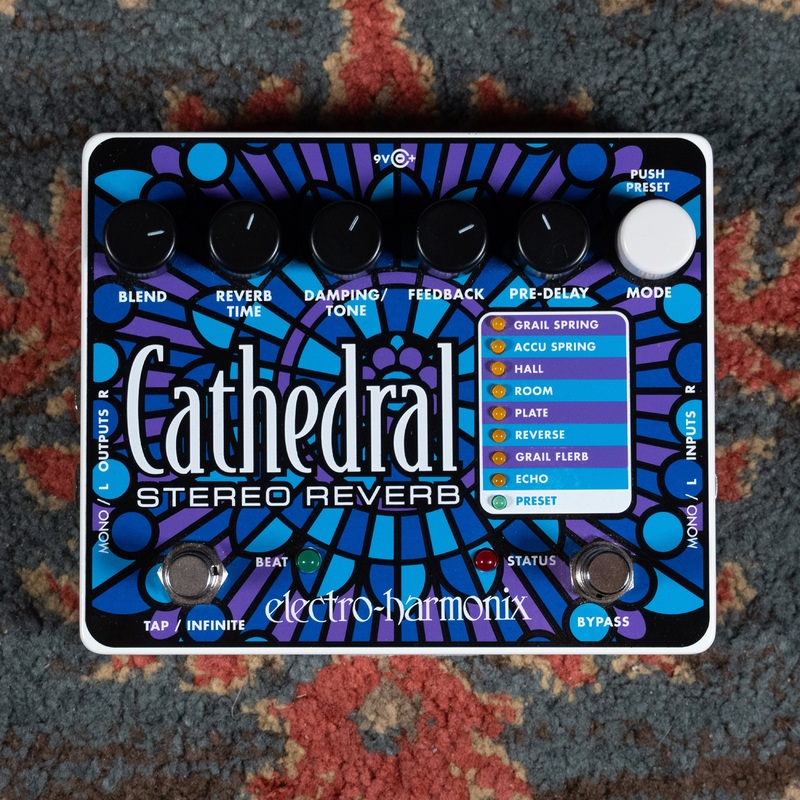 Electro Harmonix Cathedral Stereo Reverb Effect Pedal - Used