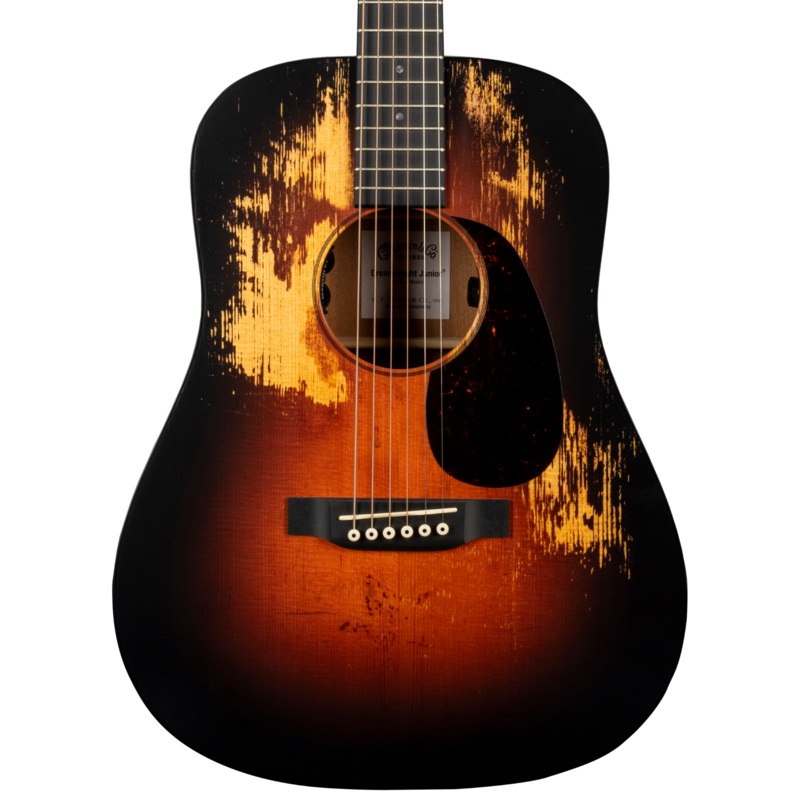 Martin D Junior E StreetLegend Burst Acoustic-Electric Guitar, Spruce/Sapele